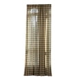 thumbnail image 1 of Jubipavy Farmhouse Gingham Sheer Curtain Panel, 55" W x 24" L Polyester Rod Pocket Curtain for Living Room Bedroom Balcony, Multiple Color Options, 1 of 5