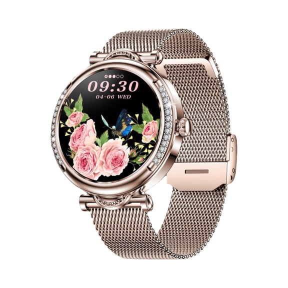 Jubipavy Female Smartwatch 1.27-inch Screen Bluetooth Call Physiological Period Reminder Smart Watch Bluetooth Call Offline Payment Smart Watch