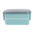 thumbnail image 1 of Jubipavy Food Warmer Lunch Box Japanese Style Double Compartment Lunch Box Adult Leakproof Lunch Box Modern lunch box Work Portable Lunch Box, 1 of 6