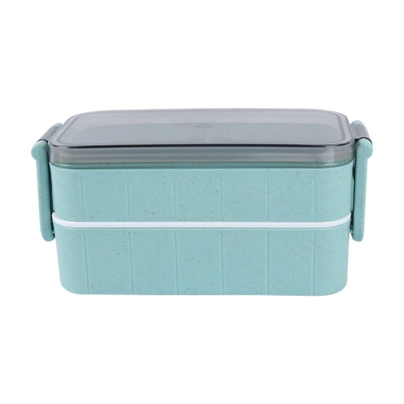 Jubipavy Food Warmer Lunch Box Japanese Style Double Compartment Lunch Box Adult Leakproof Lunch Box Modern lunch box Work Portable Lunch Box