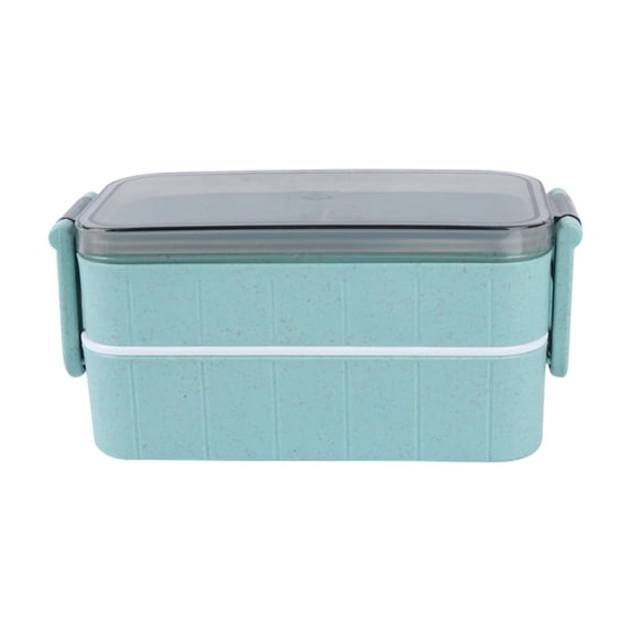 Jubipavy Food Warmer Lunch Box Japanese Style Double Compartment Lunch Box Adult Leakproof Lunch Box Modern lunch box Work Portable Lunch Box