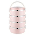 thumbnail image 1 of Jubipavy Food Warmer Lunch Box Portable Lunch Box Circular Fresh keeping Box Stainless Steel Insulated Student Office Worker Lunch Box lunch boxes, 1 of 9