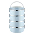 thumbnail image 1 of Jubipavy Food Warmer Lunch Box Portable Lunch Box Circular Fresh keeping Box Stainless Steel Insulated Student Office Worker Lunch Box lunch boxes, 1 of 9