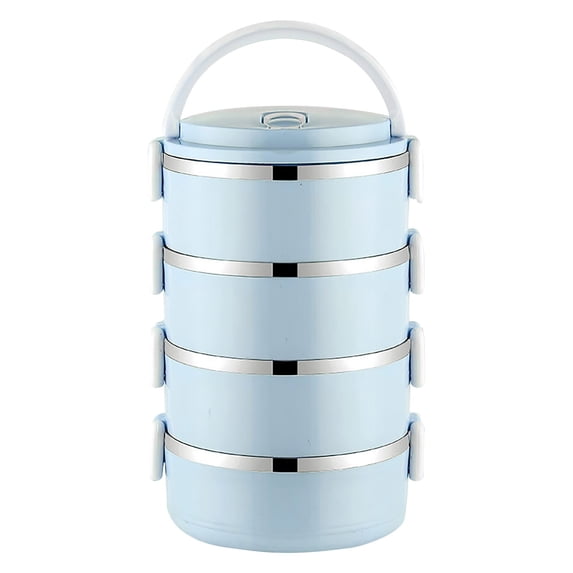 Jubipavy Food Warmer Lunch Box Portable Lunch Box Circular Fresh keeping Box Stainless Steel Insulated Student Office Worker Lunch Box lunch boxes