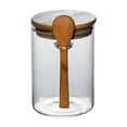 thumbnail image 1 of Jubipavy Glass Seasoning Jar Kitchen Circular Storage Jar Sugar Jar Food Seasoning Jar Storage Tea Jar With Spoon Sealed Jar Home Saving, 1 of 8