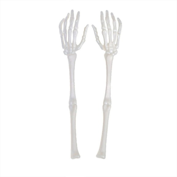 Jubipavy Halloween Skull Arm 2 Pcs Set About Inserted Ghost Hand Broken Ghost Claws Artificial Human Skeleton Props Tombstone Halloween Sale