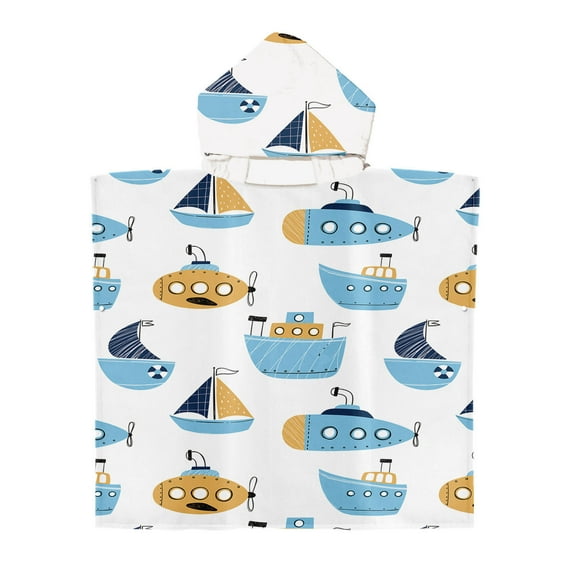 Jubipavy Kids Beach Hooded Beach Changing Towel for Swimming Camping Wearable Sunburn Protection Summer Saving