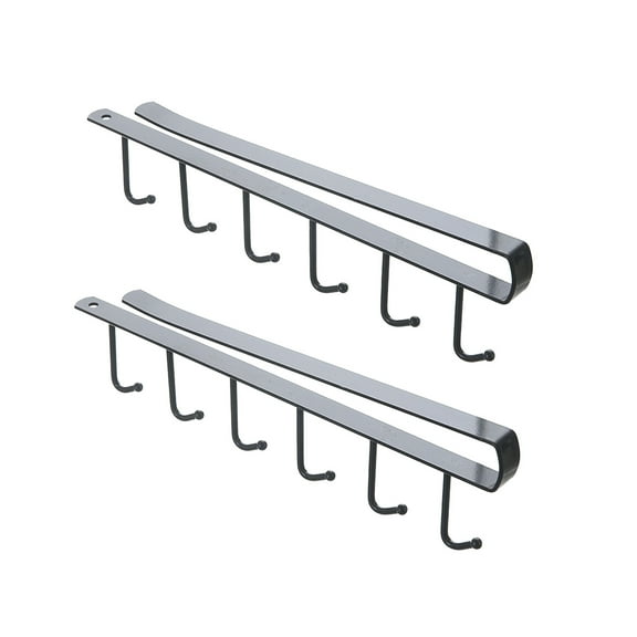 Jubipavy Kitchenware storage Under Cabinet Hanger Rack Kitchen Paper Roll Towel Hanger Rack Bathroom Organizer