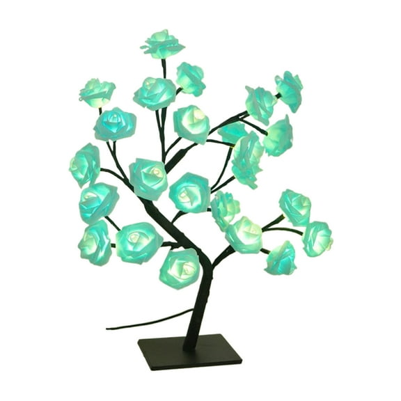 Jubipavy Led Lights for Bedroom LED Rose Branch Light USB Simulation Artificial Flower Night Light Friend Birthday Gift Table Light