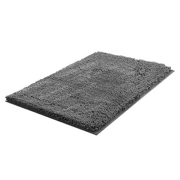 Jubipavy Luxury Chenille Bath Rug Extra Soft And Absorbent Bathroom Mat Machine Washable Non-Slip Plush Carpet