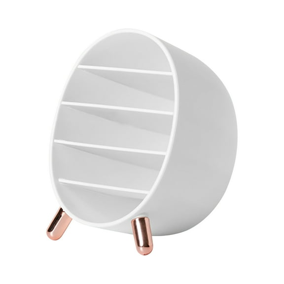 Jubipavy Makeup Organizer Desktop Skincares Display Case 4 Spaces Eyeshadow Pallet Cosmetics Storage For Bathroom Bedroom