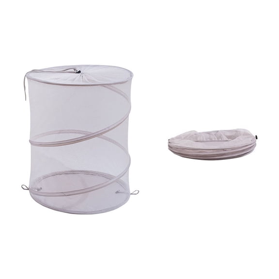 Jubipavy Mesh Laundry Hamper Foldable Dirty Clothes Basket Mesh Laundry Hamper Great For Kid Room/College Dorm/Travel