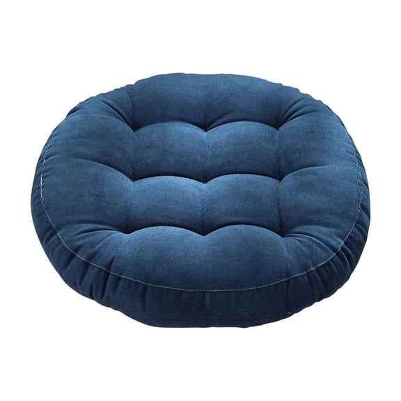 Jubipavy Minimalist Solid Breathable Round Floor Pouf Cushion, Soft Polyester Round Tatami Seat Pad for Bay Window Balcony Indoor Home Use