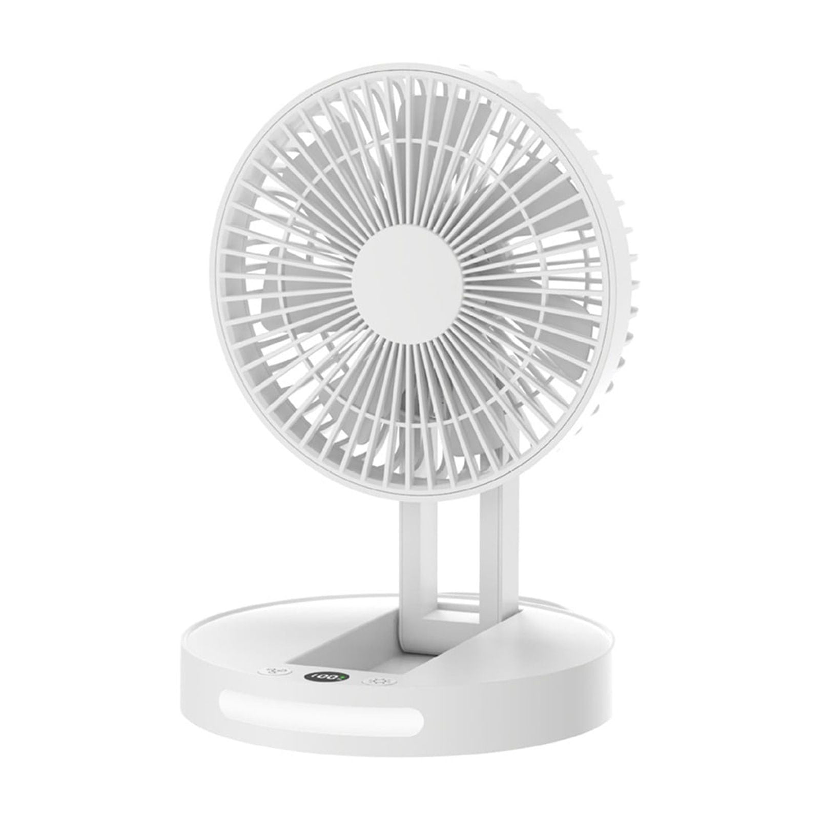 Jubipavy New Desktop Foldable Fan USB Charging Fan Portable Storage Floor Fan Night Light
