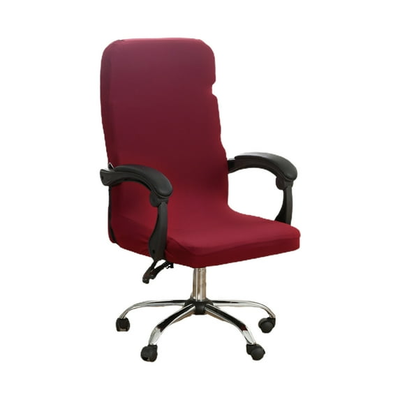 Jubipavy Office Chair Cover Solid Color Brushed High Elastic Chair Cover Soft And Comfortable Chair Seat Cover -proof And- Chair Slipcover Suitable For Dining Chair