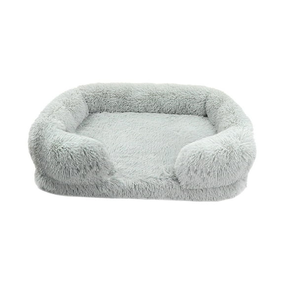 Jubipavy Pet Bed Calming Dog Cats Bed Cuddler Warming Soft Bed Fluffys Faux Furs Cushion Bed For Small Medium Dogs And Cats