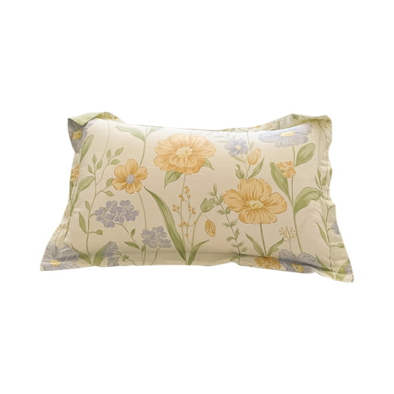 Jubipavy Pillows Cover Cottons Spring Floral Print Pillowcase Large Size Soft Comfortable Skines-friendly And Breathable Multiple Print Options Available Suitable For Bedroom Bedding