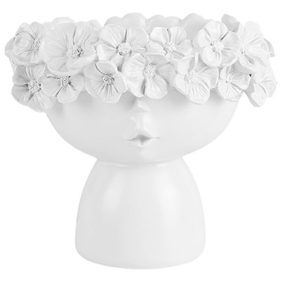 Jubipavy Planter Resin Vase Face Vase Succulent Home Office Decoration Gift Home Saving