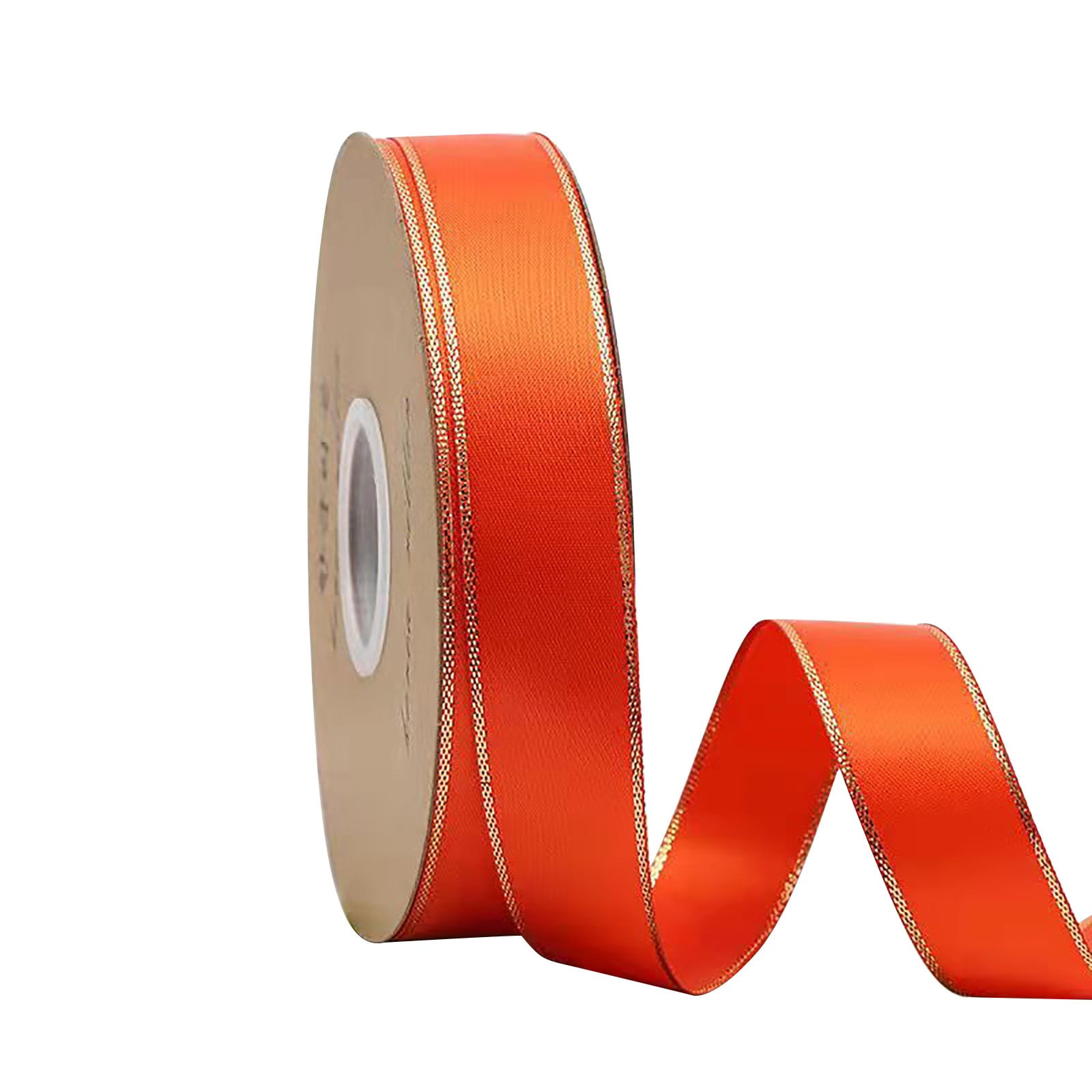 Jubipavy Ribbons .3cm Double Gold Edged Polyester Ribbon Gift Flower Packaging Ribbon Decoration Ribbon DIY Ribbon