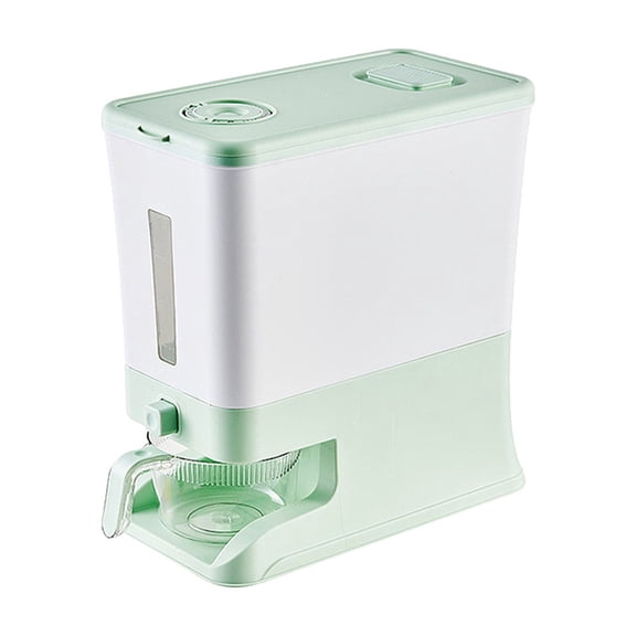 Jubipavy Rice Bucket Box Household Sealed Large Capacity Insect Proof Dampness-proof Flour Miscellaneous Grains Press Storage Tank One Click Grain Release With Rice Cup Home Saving