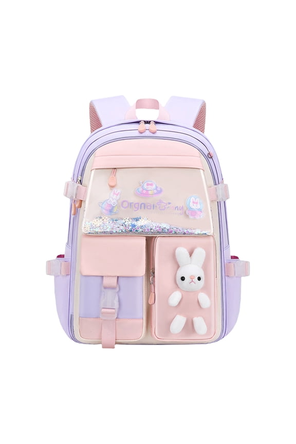 School Bag Backpack for Women Primary School Backpack Style Spine Protection And Load Reduction Large Capacity Backpack 1-6 Grades