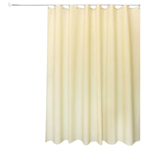 Jubipavy Shower Curtain Solid Color Shower Curtain Waterproof Fabric Bathroom Curtain With Hooks Simples Modern Designs For Tub Toilet Closet