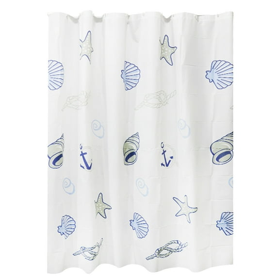 Jubipavy Extra Large Plastic Shower Curtain,Waterproof and Mildews-proof Shower Curtain,Suitable For Bathroom Toilet Bathtub Partition,70.87"x78.74",White(with Patterned)