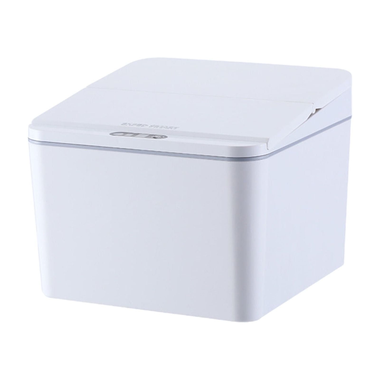 Jubipavy Silent Opening and Closing Lid Trash Can Bathroom Bedroom Office Dormitory Small Space Living Trash Recycling Bin