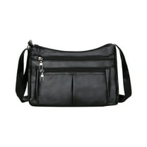 Jubipavy Small Crossbody Bag Zipper Crossbody Bag With Wide Shoulder Strap Phone Wallet Shoulder Purse Multiple Zipper Pockets