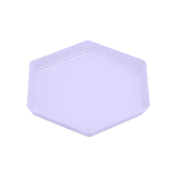 Jubipavy Small Plates Hexagonal Plates Impregnable Dinner Plates Dishwasher Microwave Safe Plastic Plates Reusable Lightweight Plates For Kitchen Or Camping 6.69x6.69 Inches
