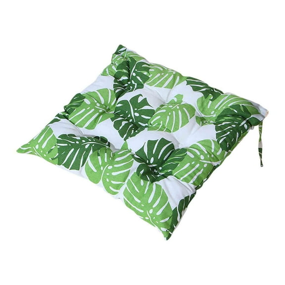 Jubipavy Square Printed Polyester Seat Cushion, Soft Non Slip Decorative Chair Pad for Dining Chair Sofa Home Office