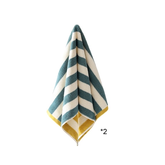 Jubipavy Striped Cotton Hand Towels 2 Pack, 12.99 x 28.74 in Soft Absorbent Terry Towels, Modern Bohemian Towels for Bathroom Home Gym