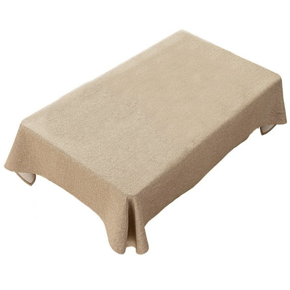 Jubipavy Tablecloth Scandinavian Table Cover Napkin Waterproof Oilproof Tablecloth Table Mat Solid Color Imitation Linen Tablecloths