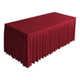 thumbnail image 1 of Jubipavy Tablecloth Solid Color Conferences Table Skirt Proof Decorative Polyester Tablecloth Wrinkle Ruffled Banquet Wedding, 1 of 6