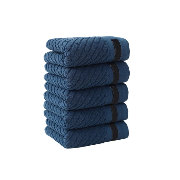 Jubipavy Towel Shower Towel Wash Cloths Face Towels Solid Color Towel Set For Home Bathroom Full Cottons Thickened Soft Absorbent 5-Piece Set