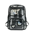 thumbnail image 1 of Jubipavy Transparent School Backpack PVC Transparent Bag Large Capacity Backpack Travel Transparent Backpack PVC Large School Bag, 1 of 4