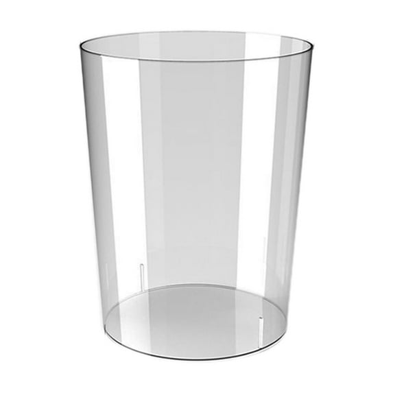 Jubipavy Transparent Trash Can Trash Can For Bedroom Trash Can Large Capacity PET Trash Can-Office Paper Can