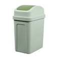 thumbnail image 1 of Jubipavy Trash Can 4.5 Gallon Trash Can With Swings Top Lid Plastic Garbage Bin For Bathroom Office Bedroom Living Room, 1 of 6