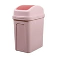 thumbnail image 1 of Jubipavy Trash Can 4.5 Gallon Trash Can With Swings Top Lid Plastic Garbage Bin For Bathroom Office Bedroom Living Room, 1 of 6