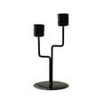 thumbnail image 1 of Jubipavy Two-headed Candlestick Candle Stand Modern Structure With Sturdy Base Ideal For Home Decor Dining Table Centerpieces Weddings Events And Gift Giving, 1 of 6