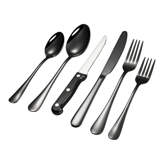 Jubipavy Utensil Set Stainless Steel Western Cutlery Dinner Spoon Hotel Steak Knife Household Knife Fork Spoon Fork Cutlery