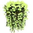 thumbnail image 1 of Jubipavy Violet Wall Hanging Violet Artificial Flower Decoration for Patio Lawn Garden Decor Artificial Hanging Plant in Basket for Outdoor/Indoor Fashion Household, 1 of 4