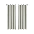 thumbnail image 1 of Jubipavy Window Curtains Polyester Pongee Laminated Light-blocking Curtains Perforated Style Bedroom Concise Sun Protection Curtains Heat-Insulating And Soundproof Curtains, 1 of 6