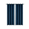 thumbnail image 1 of Jubipavy Window Curtains Polyester Pongee Laminated Light-blocking Curtains Perforated Style Bedroom Concise Sun Protection Curtains Heat-Insulating And Soundproof Curtains, 1 of 6