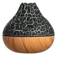 thumbnail image 1 of Jubipavy Wood Grain Small Volcano Humidifier Silent Seven Color Ambient Light Simulation USB Flame Humidifier, 1 of 5