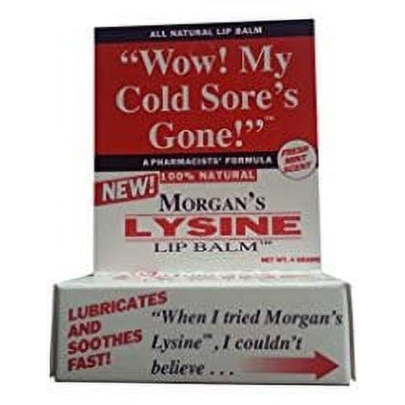 Jubujub Morgans Morgans Lysine Balm Medicated, 0.17 Ounce