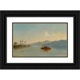 thumbnail image 1 of Judah Levasseur 24x16 Black Ornate Framed Double Matted Museum Art Print Titled: Lake Nicaragua (circa 1840), 1 of 5