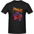 thumbnail image 1 of Judas Music Priest Men's Classic T-Shirt Short-Sleeve Cotton Unisex Graphic Crewneck Tee Shirt Black, 1 of 3
