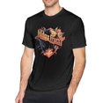 thumbnail image 1 of Judas Music Priest Men's Classic T-Shirt Short-Sleeve Cotton Unisex Graphic Crewneck Tee Shirt Black, 1 of 2