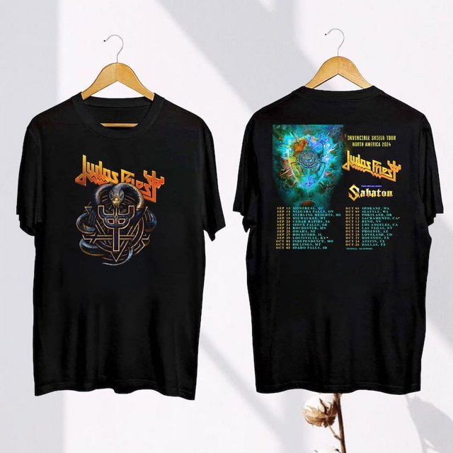 Judas Priest Invincible Shield 2024 Tour Shirt, Judas Priest 2024